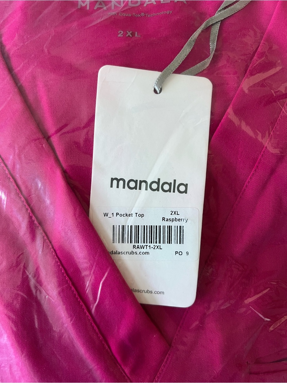 NWT Mandala Raspberry Scrub Set - Picture 9 of 10